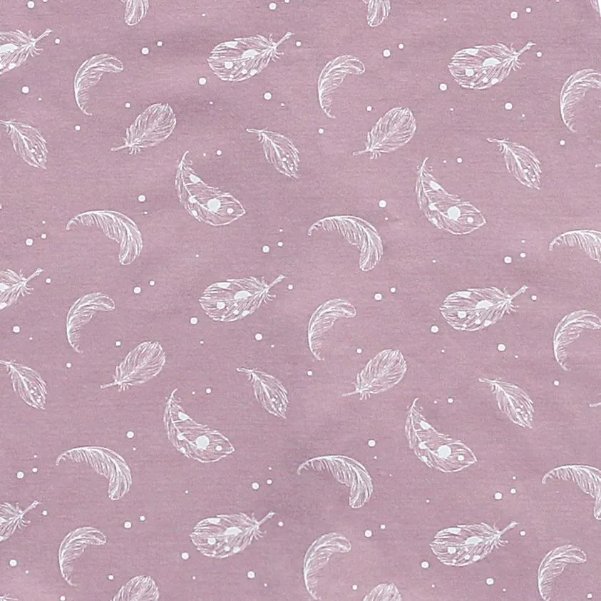 100% Organic Cotton 0.5tog Sleep Sack - Feather Mauve