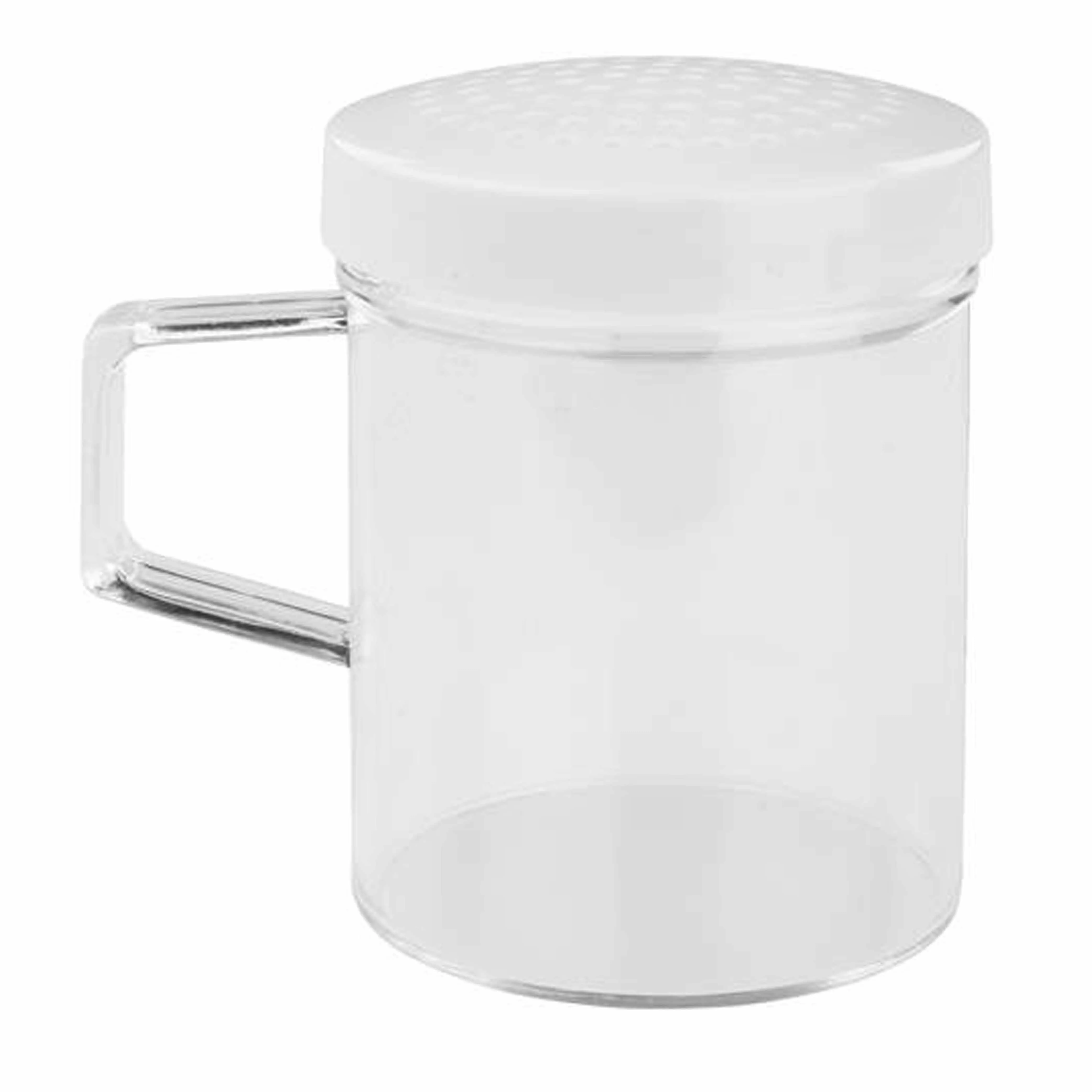 4 X Dredger Shakers Handle Spice Container Flour Sugar Salt Pepper Seasoning 8oz
