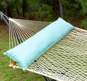 52" Long Hammock Pillow - Sunbrella Canvas Glacier