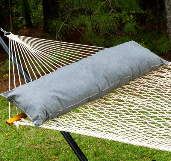 52" Long Hammock Pillow - Sunbrella Cast Slate