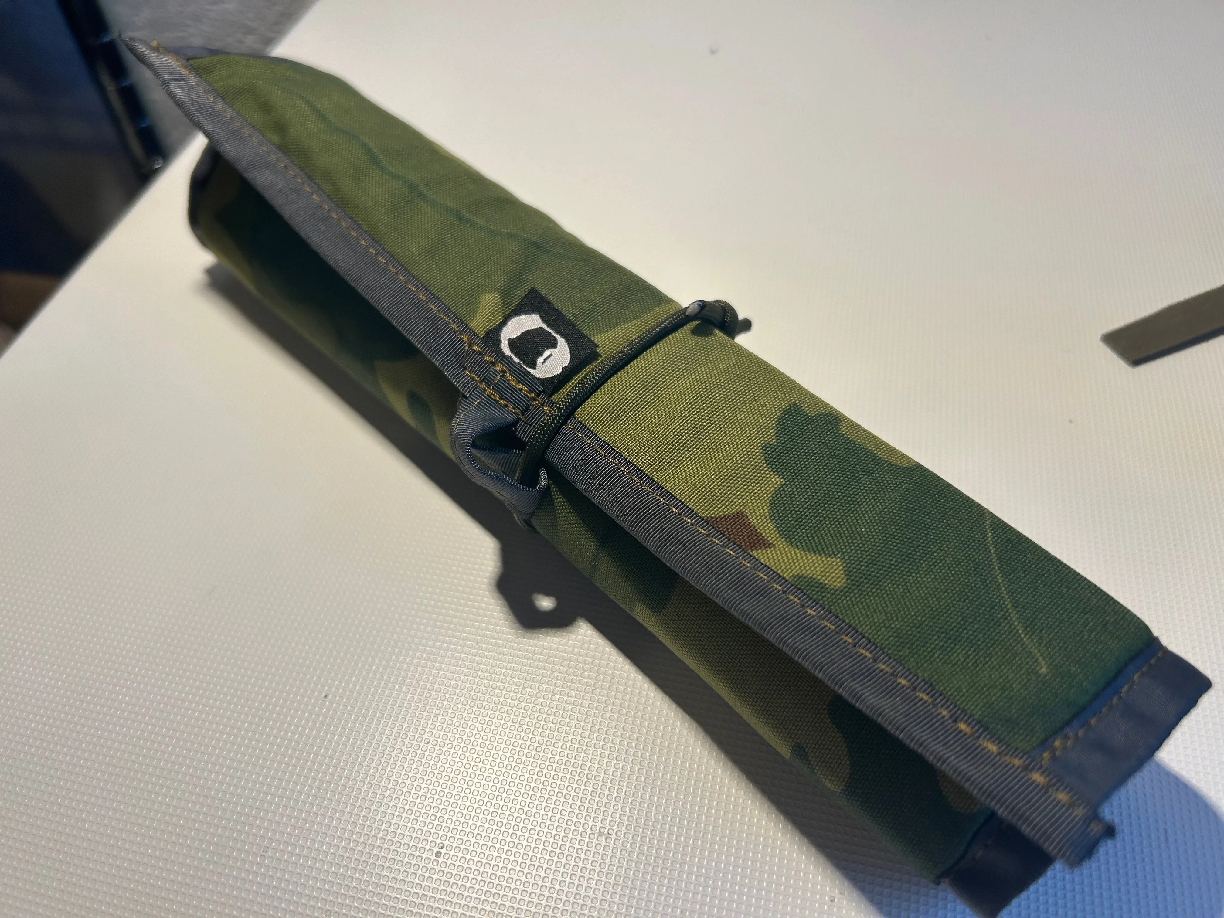 Accessories, Seat / Signal/ Work Pad 380x280mm 500d Cordora Mitchell Camo w/ HiViz Orange