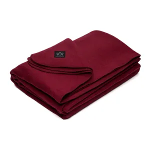 Arcturus Military Wool Blanket - Wine | 4.5 lbs (64" x 88")