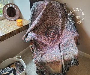 Bohemian Mandala Woven Blanket Tapestry