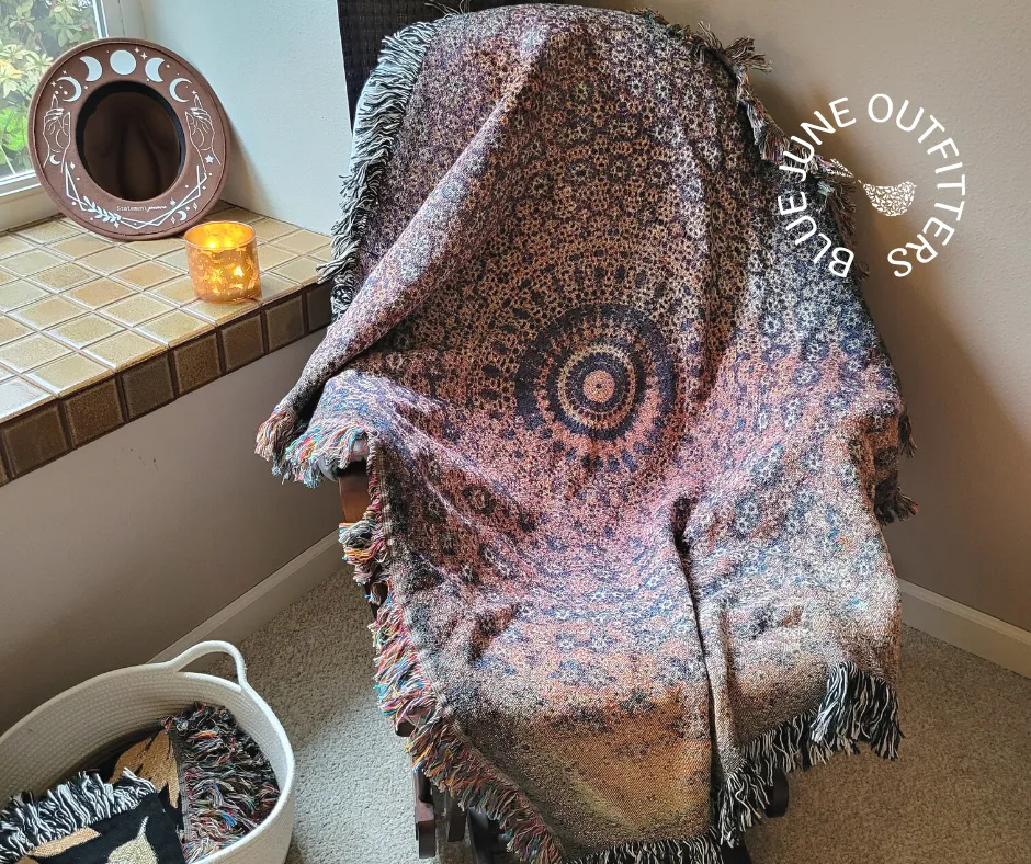 Bohemian Mandala Woven Blanket Tapestry