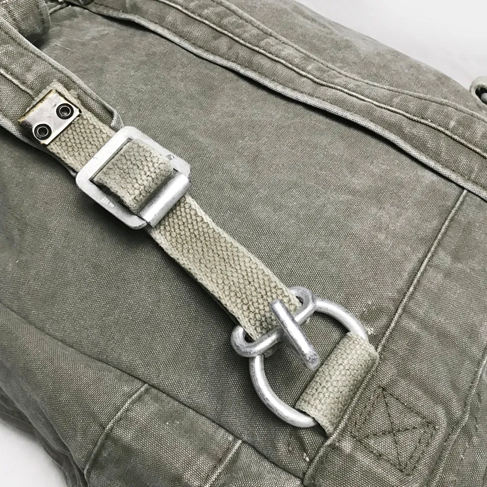 BZEN -DUFFY18-16 UPCYCLED ROLLER TOP PACK SACK-VINTAGE GREEN