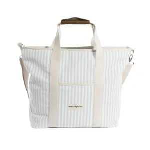 Cooler Tote Bag - Sage Stripe