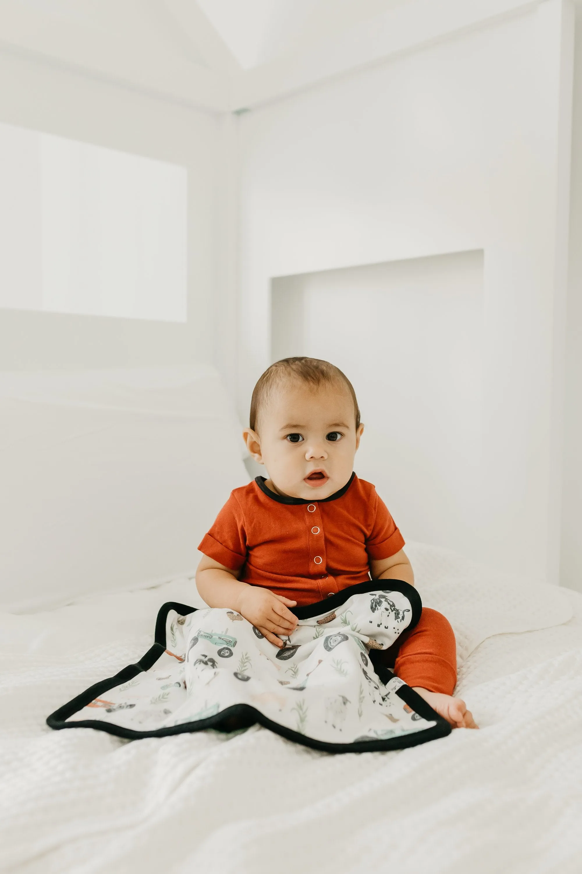 Copper Pearl Three-Layer Security Blanket Set | Jo