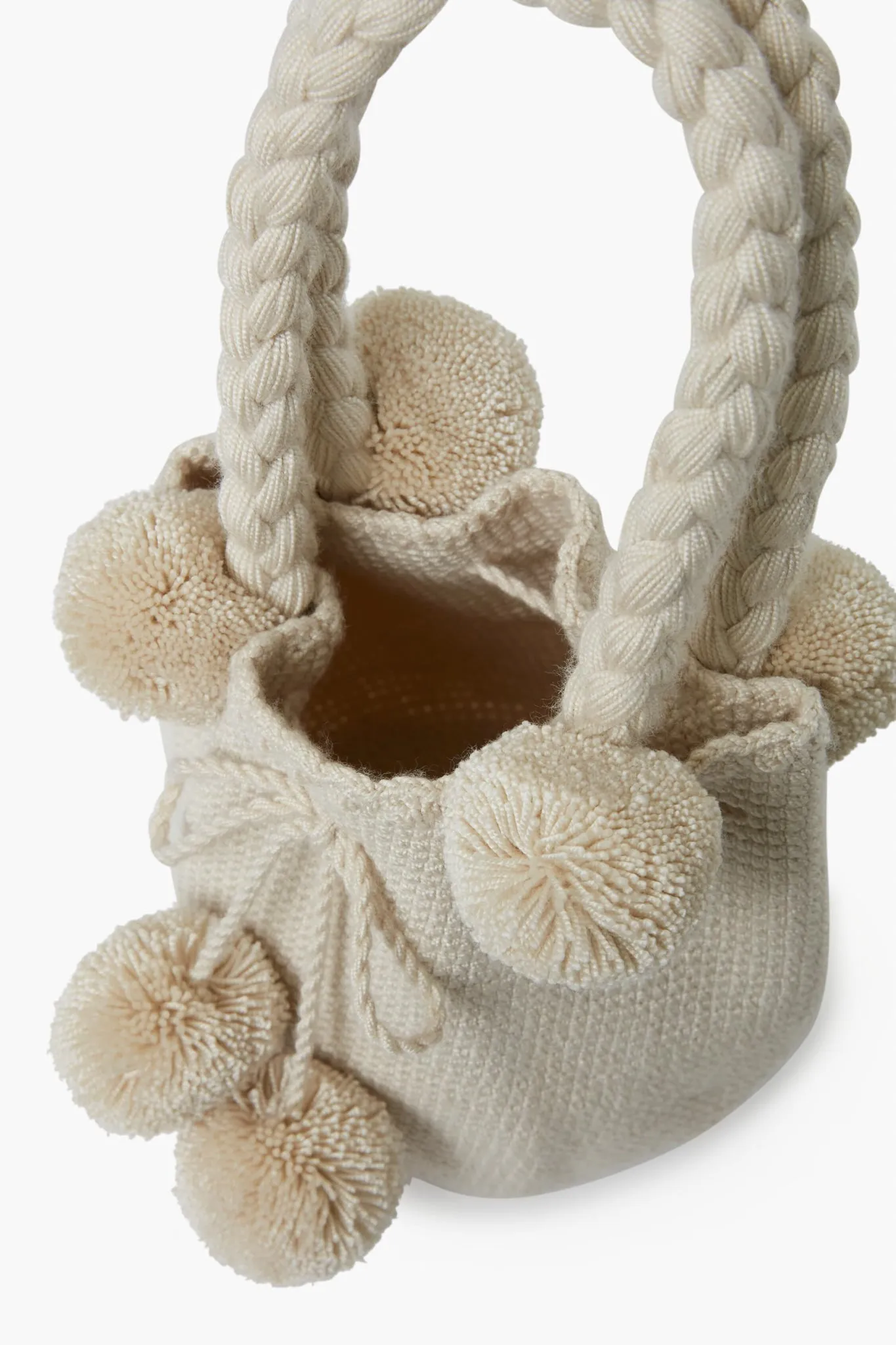 Cream Mini Tassel Bag