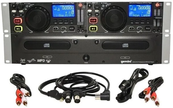 Gemini CDX-2410 2U Rackmount Dual MP3-CD Player