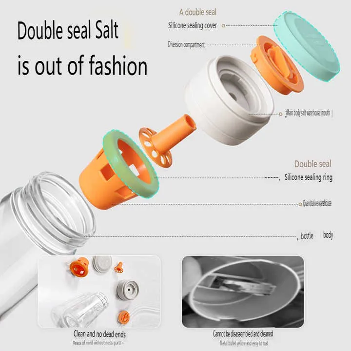 Glass Spice Jars with Lids-برطمانات توابل