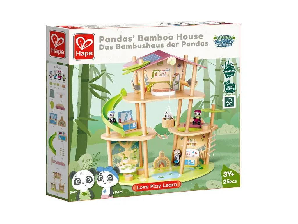 Hape Pandas’ Bamboo House (Direct Shipping)
