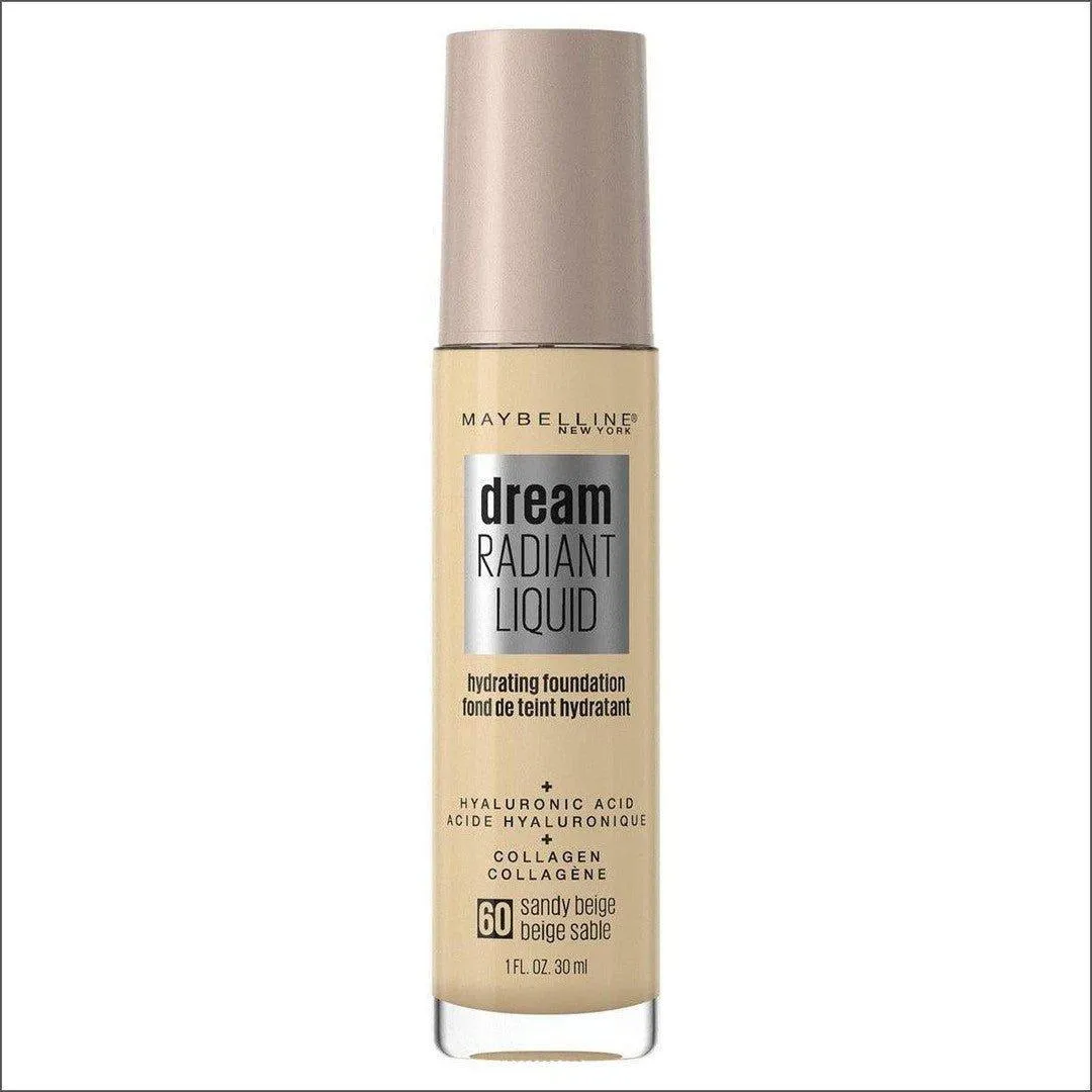 Maybelline Dream Radiant Liquid Hydrating Foundation - Sand Beige 60  30ml