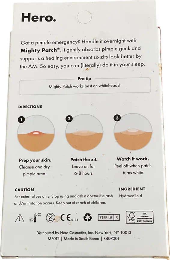 Mighty Patch Emergency Pimple Patches 24 patches