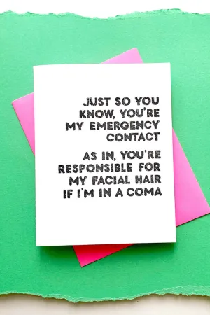 My Emergency Contact Card